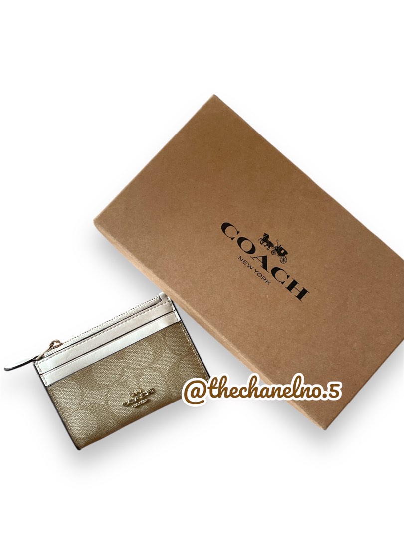 Coach signature pvc mini id skinny wallet, Luxury, Bags & Wallets on ...