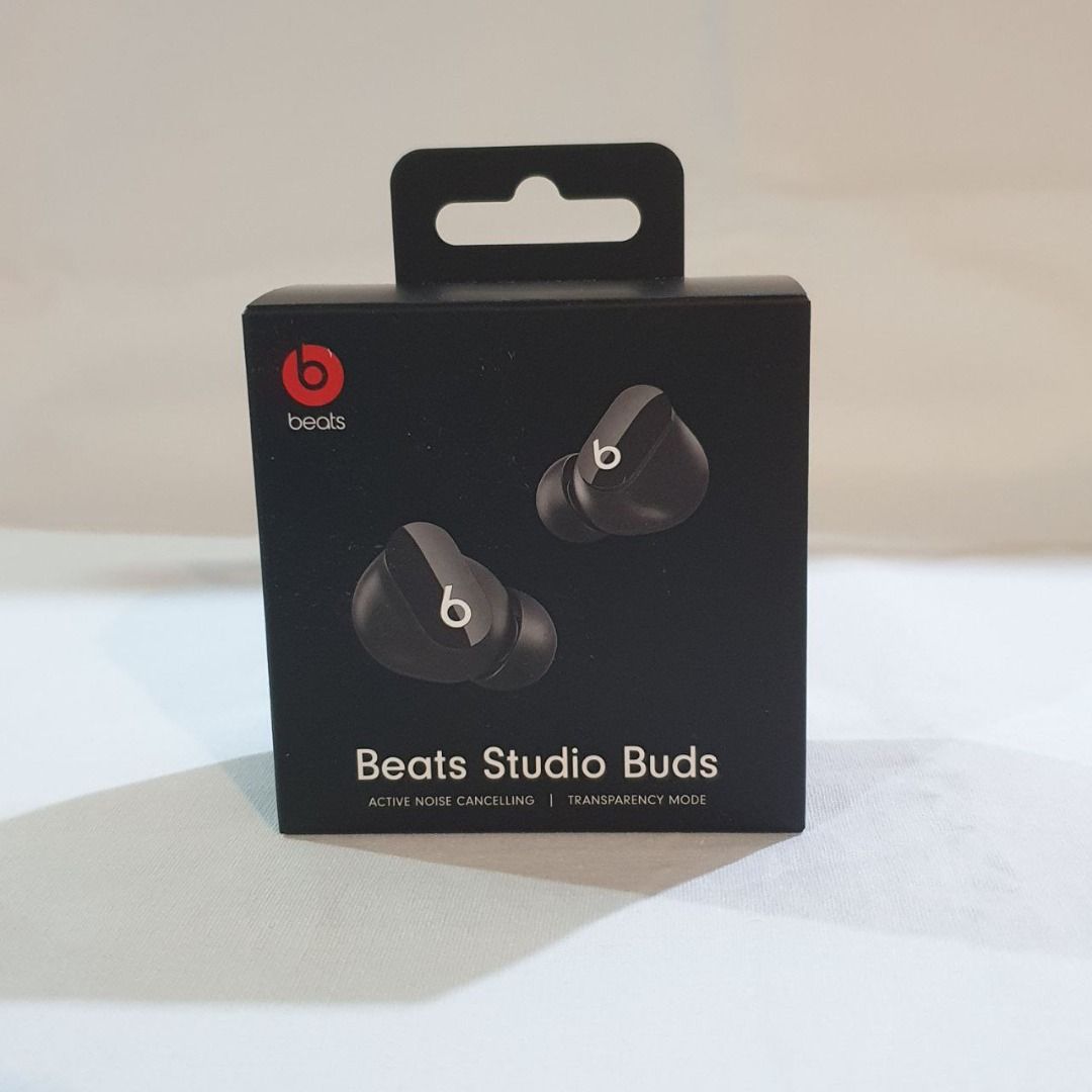 Beats Studio Buds - Black (Brand New) (Category: Earphones) located in Mandaluyong City. Submitted by deedumms07 (Listing ID 1343968089, Image 1). Description: Beats Studio Buds - Black Brand new, sealed.