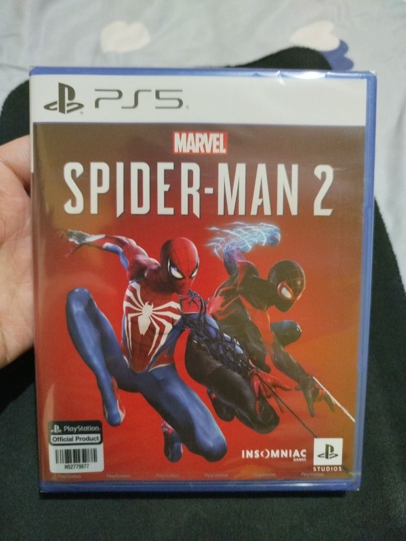 BNew SEALED Spiderman 2 PS5 (Category: PlayStation) located in Quezon City. Submitted by calibre027 (Listing ID 1343993092, Image 1). Description: Spiderman 2 PS5 [SEALED] ⦿ Brand New - Sealed; SRP sa datablitz is 3490 ⦿ meetup - Avire Tower, Proj.4, Quezon City / pwede sm north, trinoma upon schedule / meycauayan or marilao bulacan.