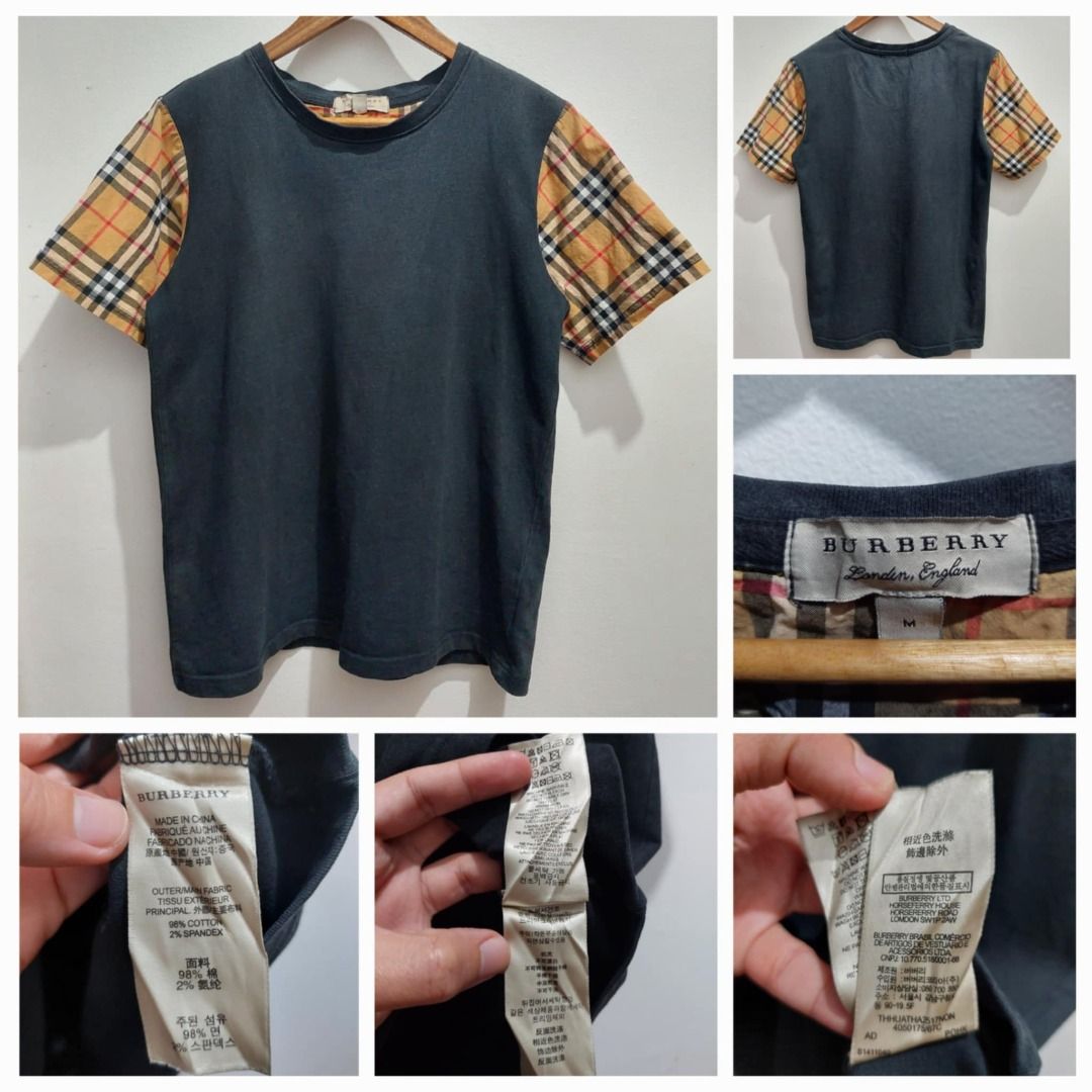 Burberry Terno Outfit (Category: Sets & Coordinates) located in Taguig. Submitted by kalabasza (Listing ID 1343897833, Image 2). Description: 📌 This is a preloved item. Please manage your expectation. 📌 Actual item posted. 🔖 Burberry Black T-Shirt M on Tag 19" x 26" Dimension Medium for Men / Large for Women 9.5/10 Color Rate No Issue ---- 🔖 Burberry Black Short L on Tag 25"-39" x 19" Dimension Medium-Large for Men / Large for Women 9.9/10 Co