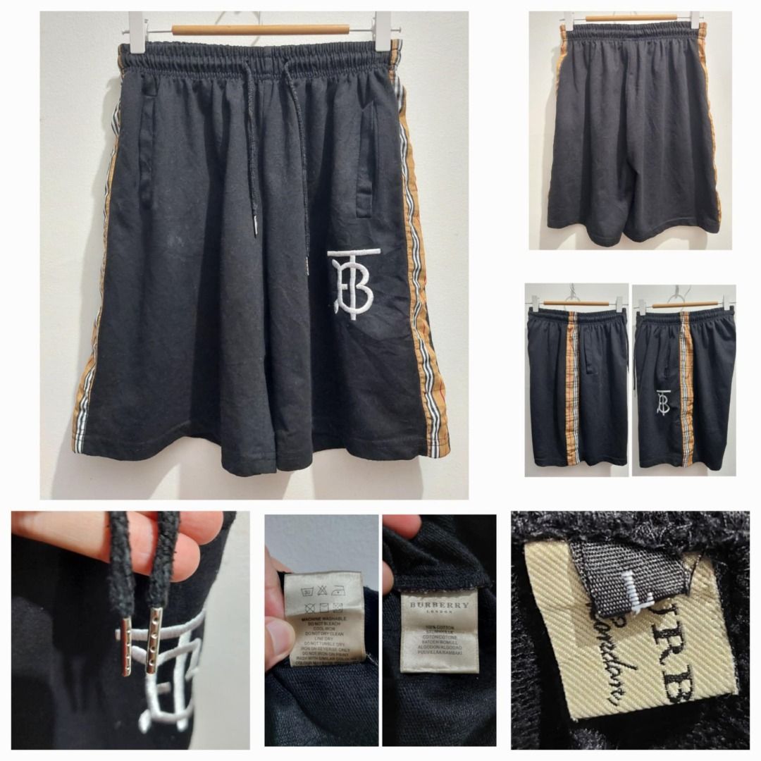 Burberry Terno Outfit (Category: Sets & Coordinates) located in Taguig. Submitted by kalabasza (Listing ID 1343897833, Image 3). Description: 📌 This is a preloved item. Please manage your expectation. 📌 Actual item posted. 🔖 Burberry Black T-Shirt M on Tag 19" x 26" Dimension Medium for Men / Large for Women 9.5/10 Color Rate No Issue ---- 🔖 Burberry Black Short L on Tag 25"-39" x 19" Dimension Medium-Large for Men / Large for Women 9.9/10 Co