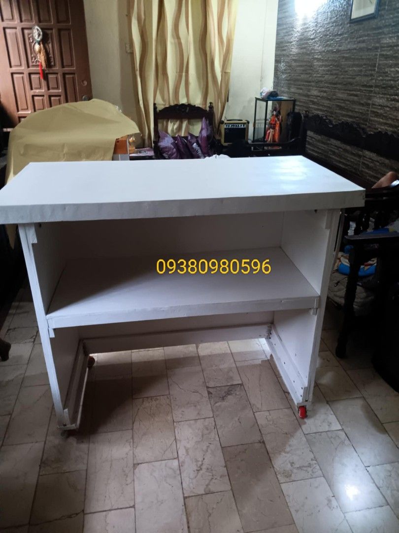 Collapsible Mobile Bar/Foldable Mobile cart (Category: Tables & Sets) located in Manila. Submitted by efghiwoodwork (Listing ID 1343893893, Image 2). Description: 6,000 PHP Foldable Mobile cart size: 40 x 20 upper table 3ft. Height ✅with lights ✅With wheels ✅with varnish ✅With paint 7,000 PHP Foldable Mobile cart size: 40 x 20 upper table 3ft. Height ✅with lights ✅With wheels ✅with varnish ✅With paint logo not included ✅WITH SIDE table.