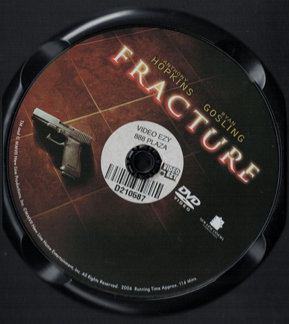 Fracture ***original dvd*** (Category: CDs & DVDs) located in Pasig City. Submitted by armcjay (Listing ID 1343992846, Image 2). Description: This is a pre-owned, authentic item, from my own DVD collection. The disk may contain minor scratches, marks or dirt, and is playable with commercial DVD players and computers. I don't sell defective item here. No return / no exchange..