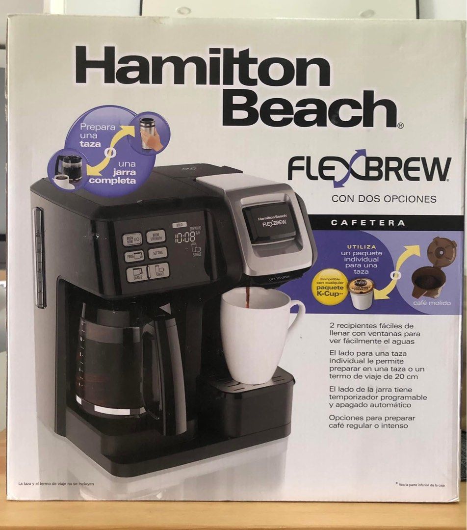 Hamilton Beach Flexbrew 2 - way Coffee maker 110v (Category: Coffee & Tea Tableware) located in Mandaluyong City. Submitted by its_me_jlah (Listing ID 1344053841, Image 1). Description: Item shipped from USA and never used Pls check pics Item currently valued from 10k-11k *last pic / 5th slide is for reference only from other site*.