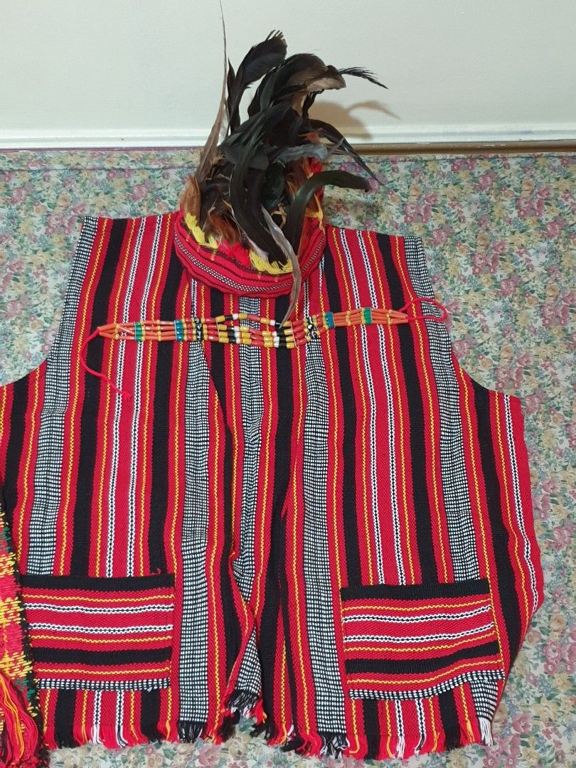 Ifugao ethnic attire (complete set) (Category: Traditional & Ethnic wear) located in Las Pinas. Submitted by online.store (Listing ID 1343950041, Image 2). Description: ‼️Non-negotiable. Sold as set. Never worn (exhibited). Authentic from Baguio market. Complete set of Head piece (adult size), neck piece, top (XL size), and long-piece for bahag (adult size)..