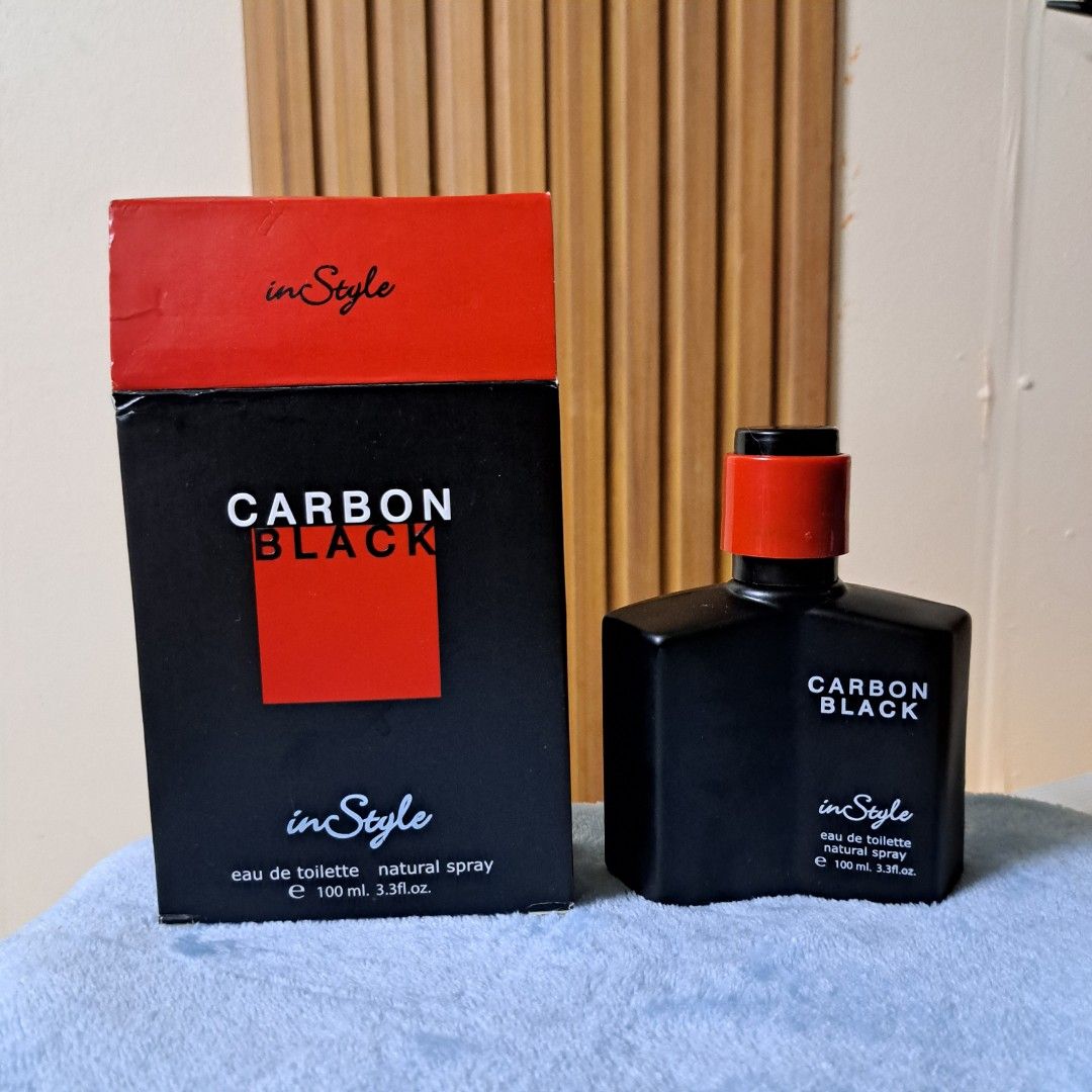 InStyle - Carbon Black For Men EDT (Category: Fragrance & Deodorants) located in Manila. Submitted by yhanies.corner (Listing ID 1343914760, Image 1). Description: InStyle - Carbon Black For Men EDT 100 ML Bought in UAE 🇦🇪 mop: gcash/ bank transfer mod: lalamove / j&t.