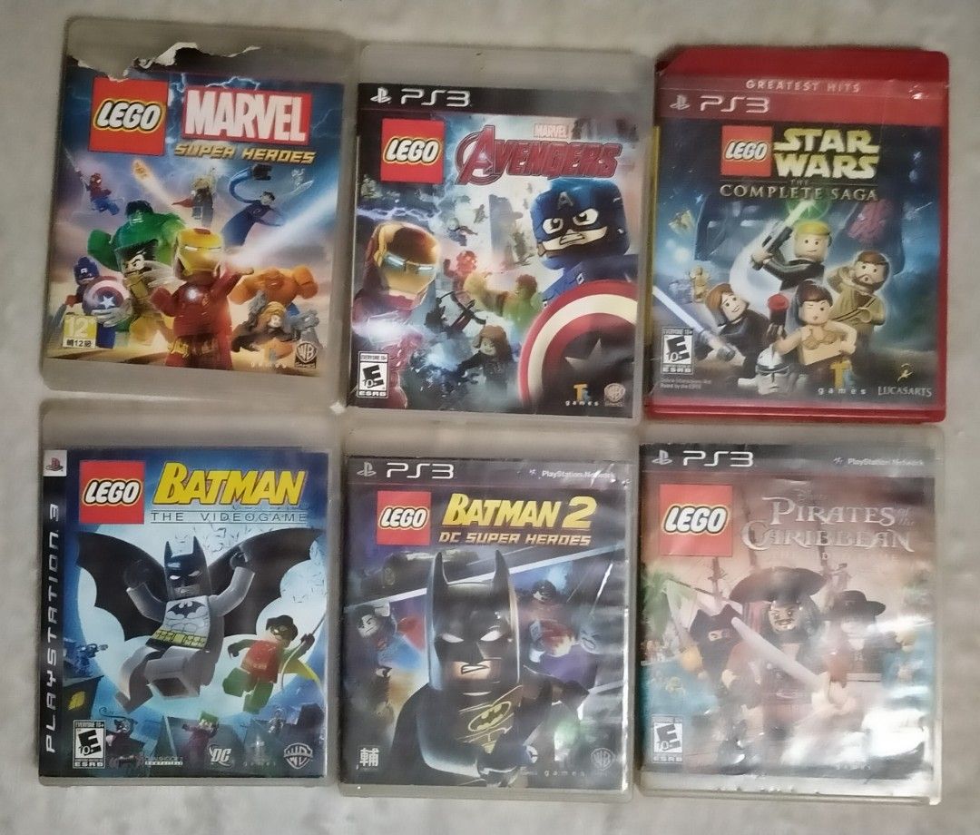PS3 LEGO Games Collection (Category: PlayStation) located in Pasay City. Submitted by silentbear_c00b58 (Listing ID 1343951944, Image 1). Description: Pre-loved PS3 LEGO Games Collection Selling my collection of pre-loved PS3 LEGO games. Fun for kids, families, and fans of LEGO adventures! Titles & Prices: LEGO Batman: The Video Game - ₱350 LEGO Batman 2: DC Superheroes - ₱400 LEGO Marvel Superheroes - ₱450 LEGO Marvel Avengers - ₱500 LEGO Pirate