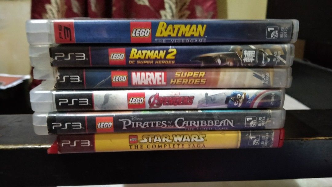 PS3 LEGO Games Collection (Category: PlayStation) located in Pasay City. Submitted by silentbear_c00b58 (Listing ID 1343951944, Image 2). Description: Pre-loved PS3 LEGO Games Collection Selling my collection of pre-loved PS3 LEGO games. Fun for kids, families, and fans of LEGO adventures! Titles & Prices: LEGO Batman: The Video Game - ₱350 LEGO Batman 2: DC Superheroes - ₱400 LEGO Marvel Superheroes - ₱450 LEGO Marvel Avengers - ₱500 LEGO Pirate