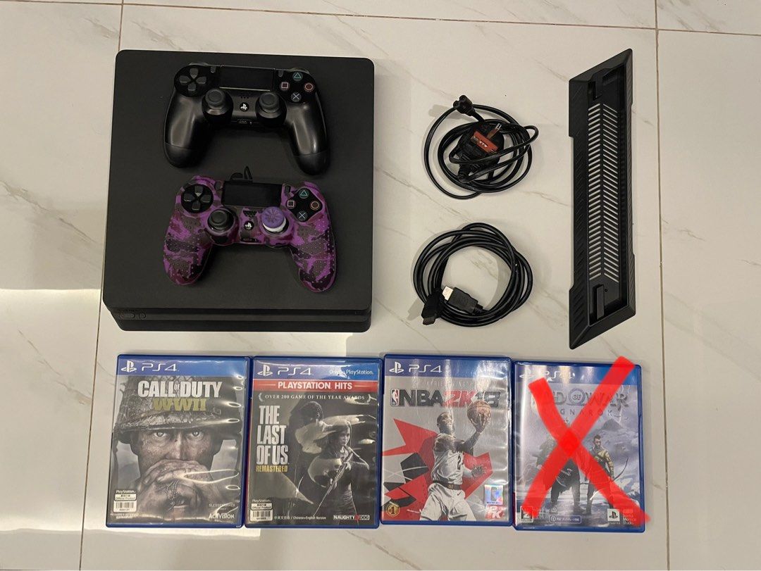 PS4 SLIM 1TB (Category: PlayStation) located in Lipa City. Submitted by slicked.garms (Listing ID 1342412419, Image 1). Description: FOR SALE: PS4 SLIM 1TB 10K INCLUSIONS: 2 ORIG DUALSHOCK CONTROLLERS (YUNG BLACK NOT WORKING R3) HDMI CABLE POWER CABLE PS4 STAND 3 GAMES LOCATION: LIPA CITY, BATANGAS PICK UP, MEET UP OR SHIP UNLI TEST RFS: MAY PC NA.