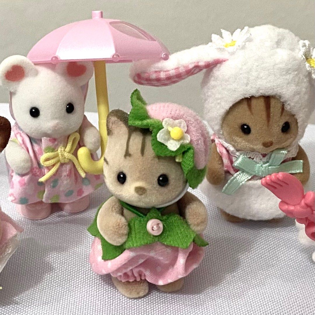 Sylvanian Families Strawberry Baby Clothes (critter not included) (Category: Babies & Kids Fashion) located in Bulacan. Submitted by caliecos (Listing ID 1344006762, Image 1). Description: • strawberry baby clothes only (critter not included) • can fit sonny angel • bulacan • j&t only .