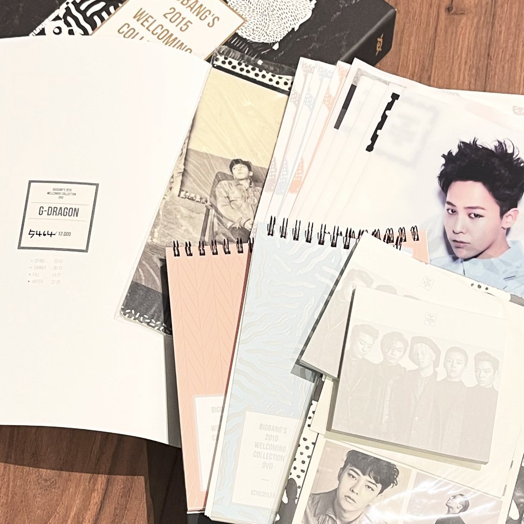 獨立編號(GD:5464/12000) (TOP:5779/10000) BIGBANG WELCOMING COLLECTION 2015~2017  Limited Edition JP Ver. KR Ver. , 興趣及遊戲, 收藏品及紀念品, 韓流- Carousell