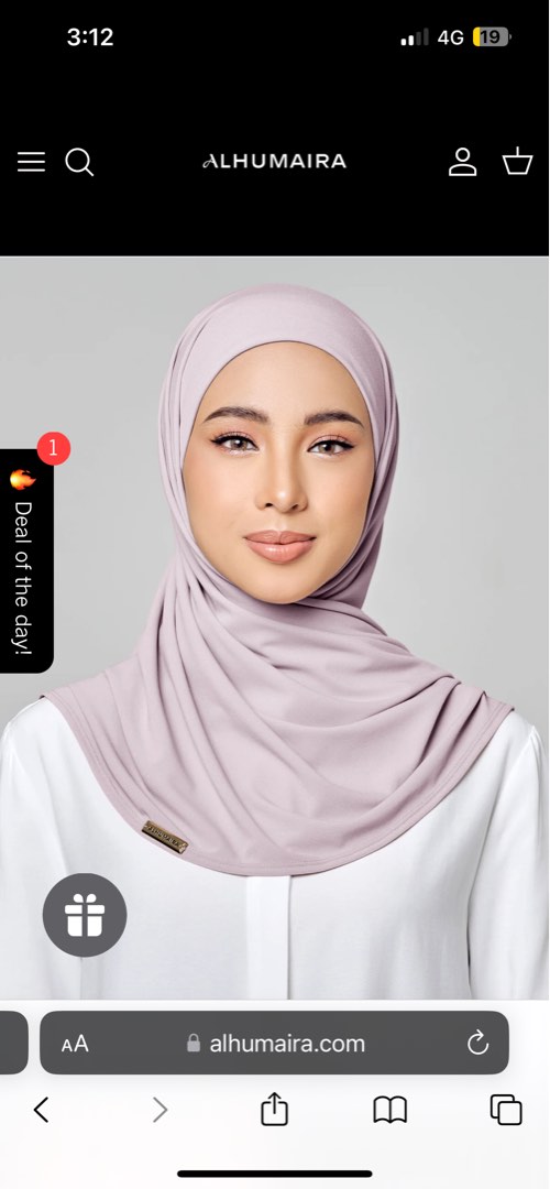 alhumaira instant shawl