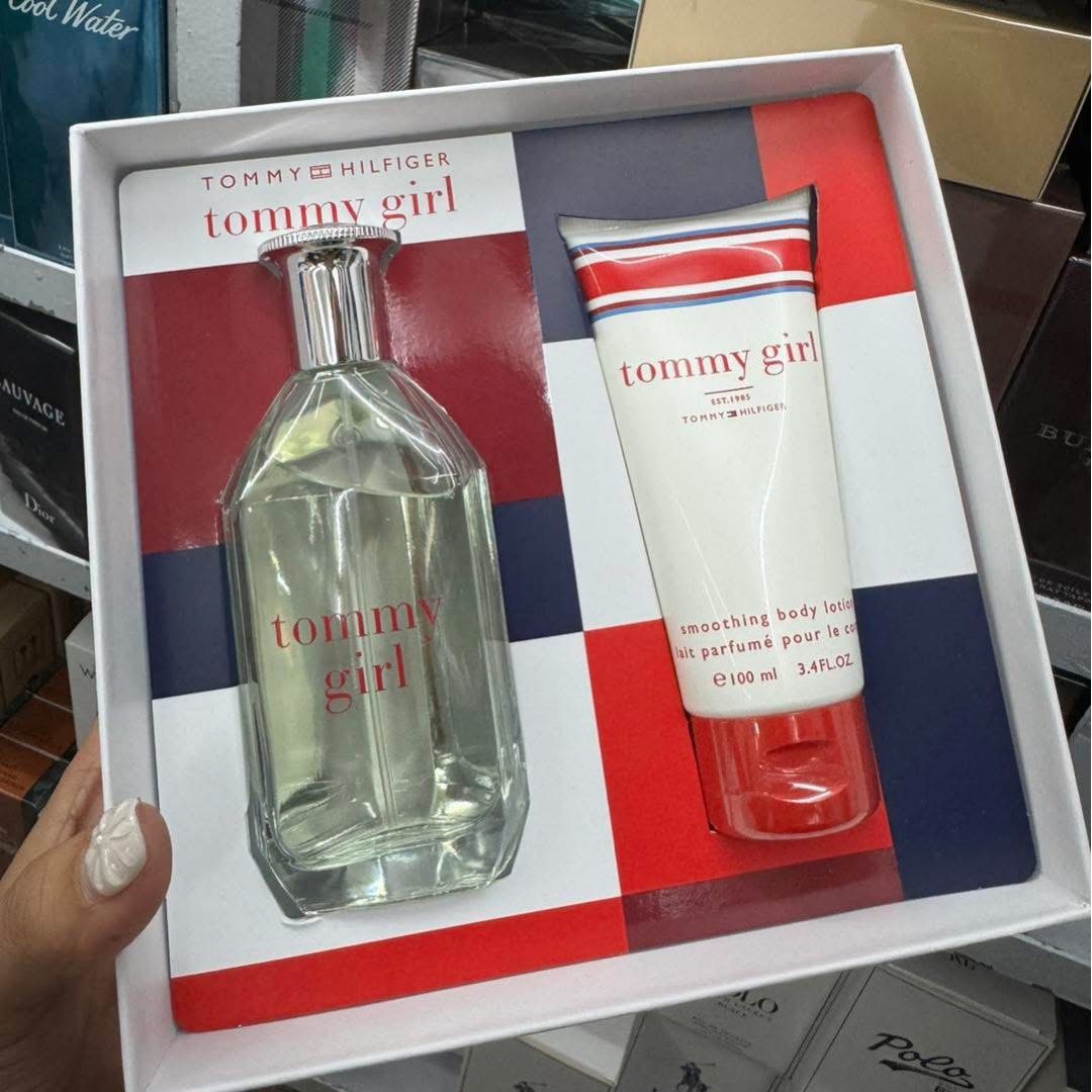 Authentic Tommy Girl Set (Tommy Hilfiger) (Category: Fragrance & Deodorants) located in Paranaque City. Submitted by TcAnne (Listing ID 1344153542, Image 1). Description: 100% Authentic Tommy Girl Tommy Hilfiger 100ml edt 100ml lotion US bought Moneyback if proven fake.