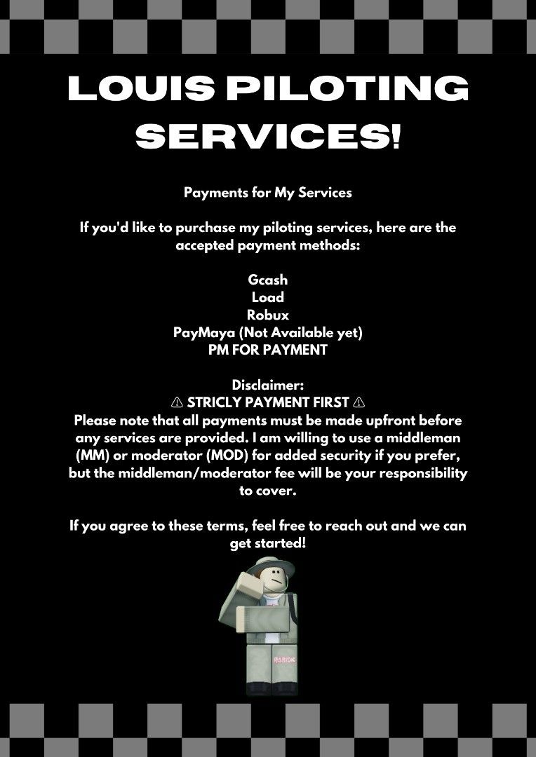 Blox Fruits Piloting service (Category: In-Game Products) located in Manila. Submitted by bogusbintedicecream (Listing ID 1344173558, Image 3). Description: 🚨 Welcome to Louis Piloting service!- Your Ultimate Blox Fruits Raid Service! 🚨 Are you ready to conquer the toughest Blox Fruits raids and claim your rewards? Whether you're looking to level up, earn rare fruits, or unlock powerful gear, our professional raid service is here to make it hap