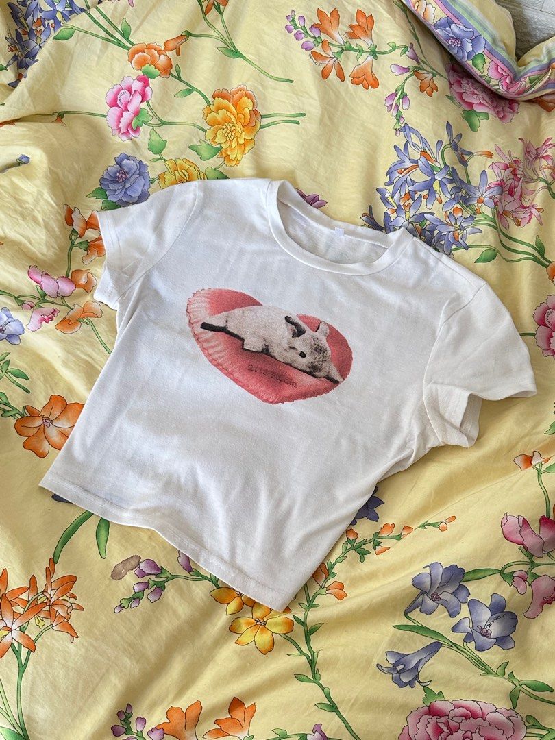 cute baby tee bunny heart acubi (Category: Shirts) located in Quezon City. Submitted by moocho (Listing ID 1344074806, Image 1). Description: .