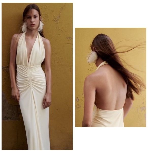 FOR RENT - Off white Midi Drape Dress (Category: Evening dresses & gowns) located in Mandaluyong City. Submitted by repeatrenters (Listing ID 1344093392, Image 1). Description: 🌟 New Rental Alert! 🌟 The Beige Midi Drape Dress is now available for rent! Here’s everything you need to know: ✔️ Size: Small but can fit medium ✔️ Price: P300 (+200 deposit fee) only! ✔️ Duration: couple of days (but very nego) ✔️ Perfect for: 🎉 weddings, party and fo