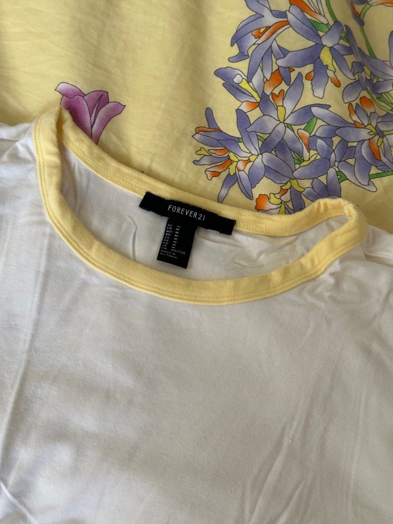 forever 21 white baby tee flowy (Category: Shirts) located in Quezon City. Submitted by moocho (Listing ID 1344076833, Image 2). Description: .
