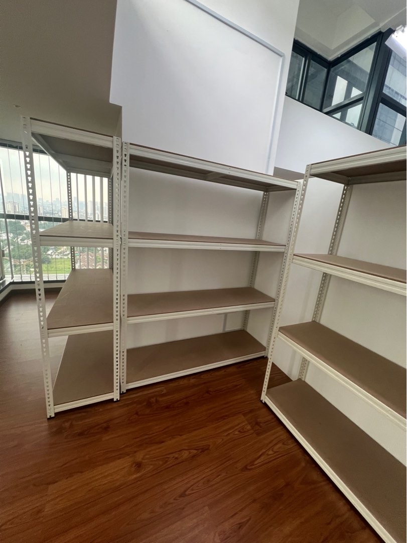 Heavy Duty Shelf - Beige boltless rack, Furniture & Home Living ...