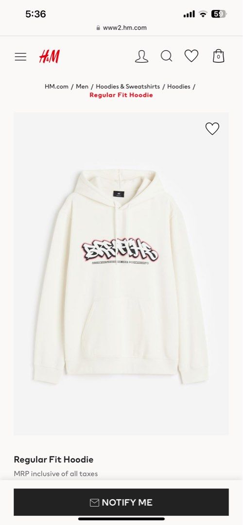 H&M Hoodie Graffiti (Category: Coats, Jackets and Outerwear) located in Quezon City. Submitted by godspeed___ (Listing ID 1344202479, Image 2). Description: FOR SALE ONLY | RUSH H&M Hoodie Graffiti Medium Cream / Off White Brand new with tags. Below SRP QC Loc .