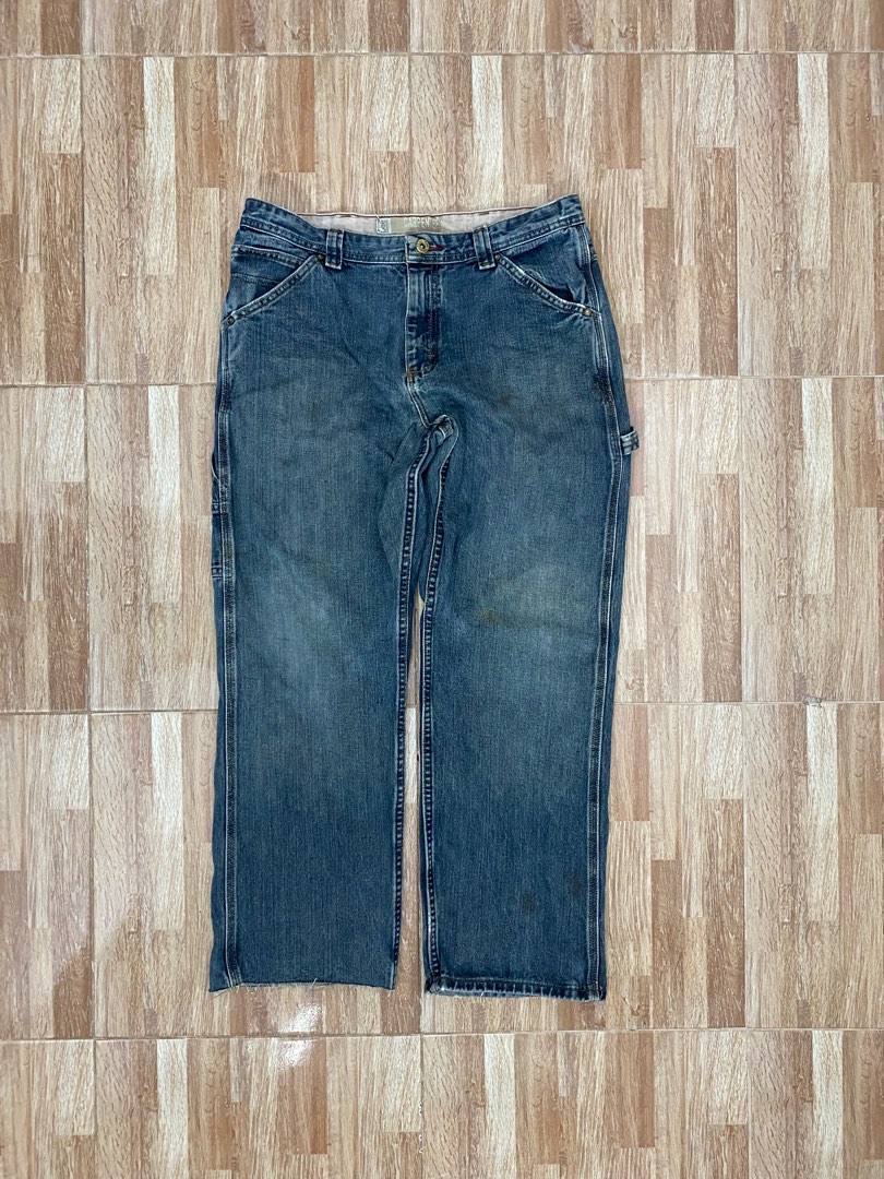 Lee Dungarees Carpenter Denim Painter Pants, Men's, Size 36 cotton blue type Vintage Second Hand