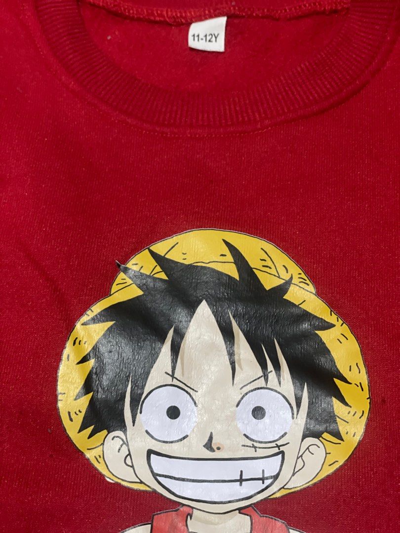 Luffy Sweat Shirt (Category: Babies & Kids Fashion) located in Manila. Submitted by practicalitynerd (Listing ID 1344167944, Image 3). Description: Used few times for staying in Japan..