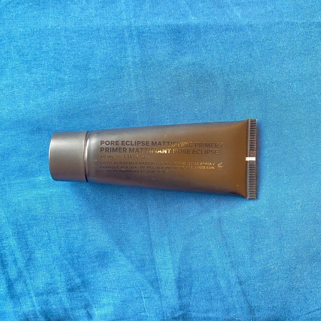 milk pore eclipse mattifying primer (Category: Makeup) located in Lipa City. Submitted by natamndz (Listing ID 1344235781, Image 2). Description: milk makeup pore eclipse mattifying primer - full size (40ml) - bought in sydney (sephora au) - bought for ₱2.3k (66aud) - used 3-4 times - rfs: decluttering mop: gcash mod: j&t from lipa batangas.