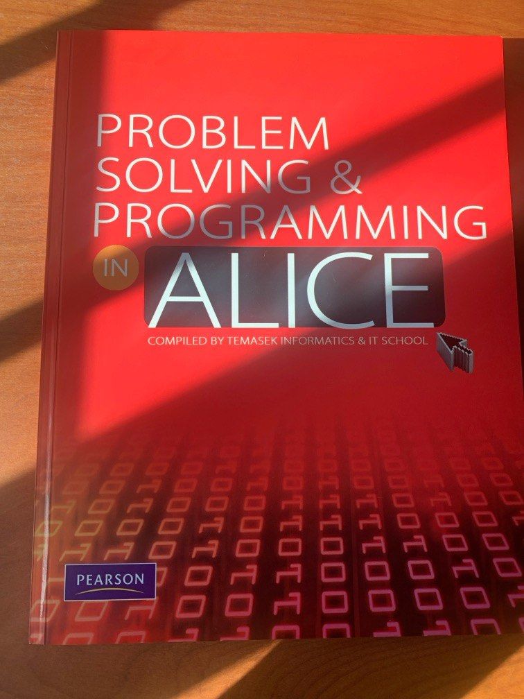 Problem solving & programming in ALICE-TP (Category: Textbooks) located in Singapore. Submitted by clearstore (Listing ID 1344144270, Image 1). Description: .