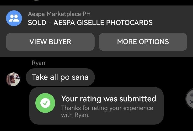 PROOF OF TRANSACTION (OUTSIDE CAROUSELL) (Category: Storybooks) located in Bacoor. Submitted by ucaeril (Listing ID 1344241117, Image 3). Description: here's my other proof of transaction from outside carousell (mainly fb marketplace).