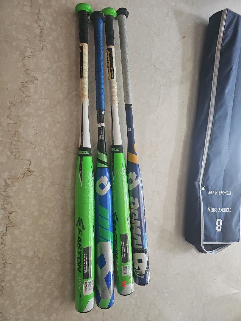 Softball Bats (Category: Racket & Ball Sports) located in Singapore. Submitted by hseong8 (Listing ID 1344071021, Image 1). Description: 1xUsed Easton Mako Torq 2014 model 80 dollars a piece (-10, 34/24) 1×New CF8 2016 model, 250 dollars a piece (-8, 34/26) all prices subject to nego, would prefer meetup rather than parcel.