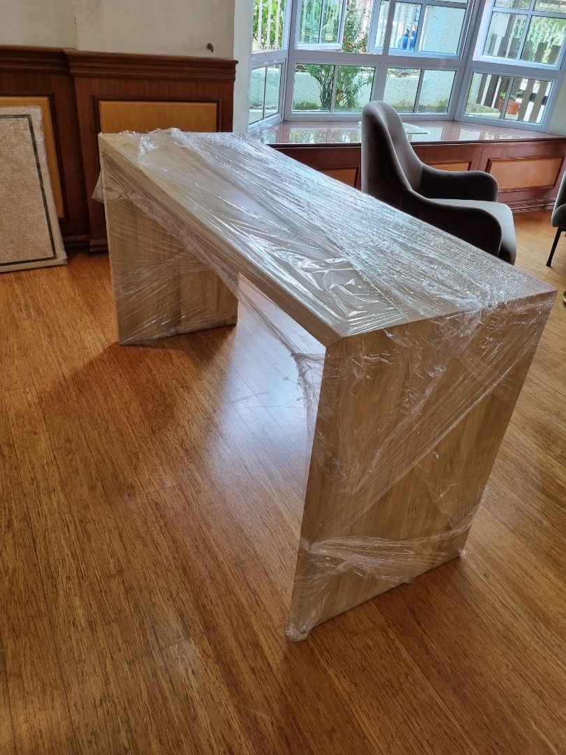 Study table (Category: Tables & Sets) located in Singapore. Submitted by sezane.jouvard (Listing ID 1344079368, Image 3). Description: 76cm by 50cm by 140cm Island Living study desk full wood no pets no smoking household. like brand new. pick up Kembangan..