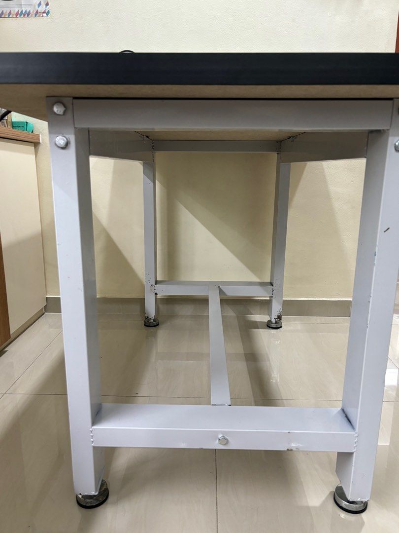Sturdy steel table (1.2m x 0.8m), Furniture & Home Living, Furniture ...