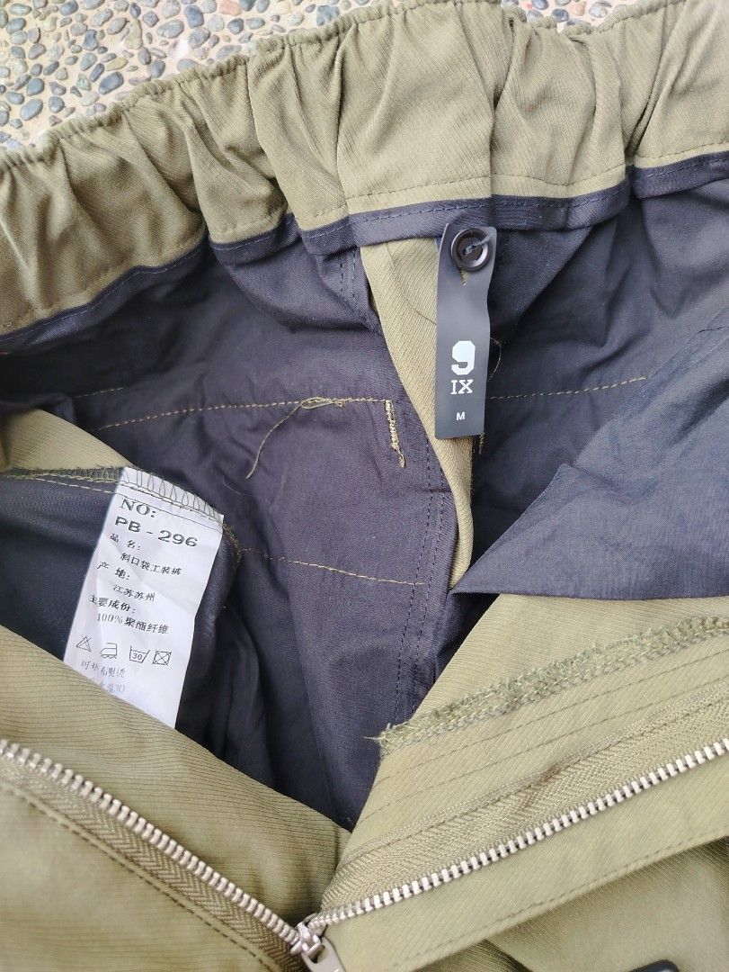 9IX Utility Cargo Pants (Olive Green) (Category: Joggers) located in Paranaque City. Submitted by acexjheapparel (Listing ID 1344276823, Image 2). Description: •For interested only •Don't inquire if not interested •Low ballers will be ignored •Size and Price Already Indicated to this Post •Check before you Chat •Condition 9/10 •MOP: Gcash •MOD: Lalamove (open for COD) or J&T (Payment first plus SF) •Check photos for legitimacy of the item(s) •Lin