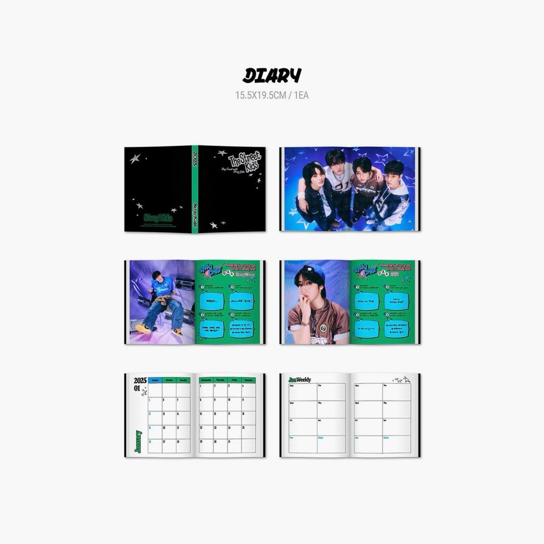 ( 🈶) (多圖) Stray Kids SKZ 2025 Season’s Greetings SG 年曆 枱曆 台曆 特典 配置 內容物