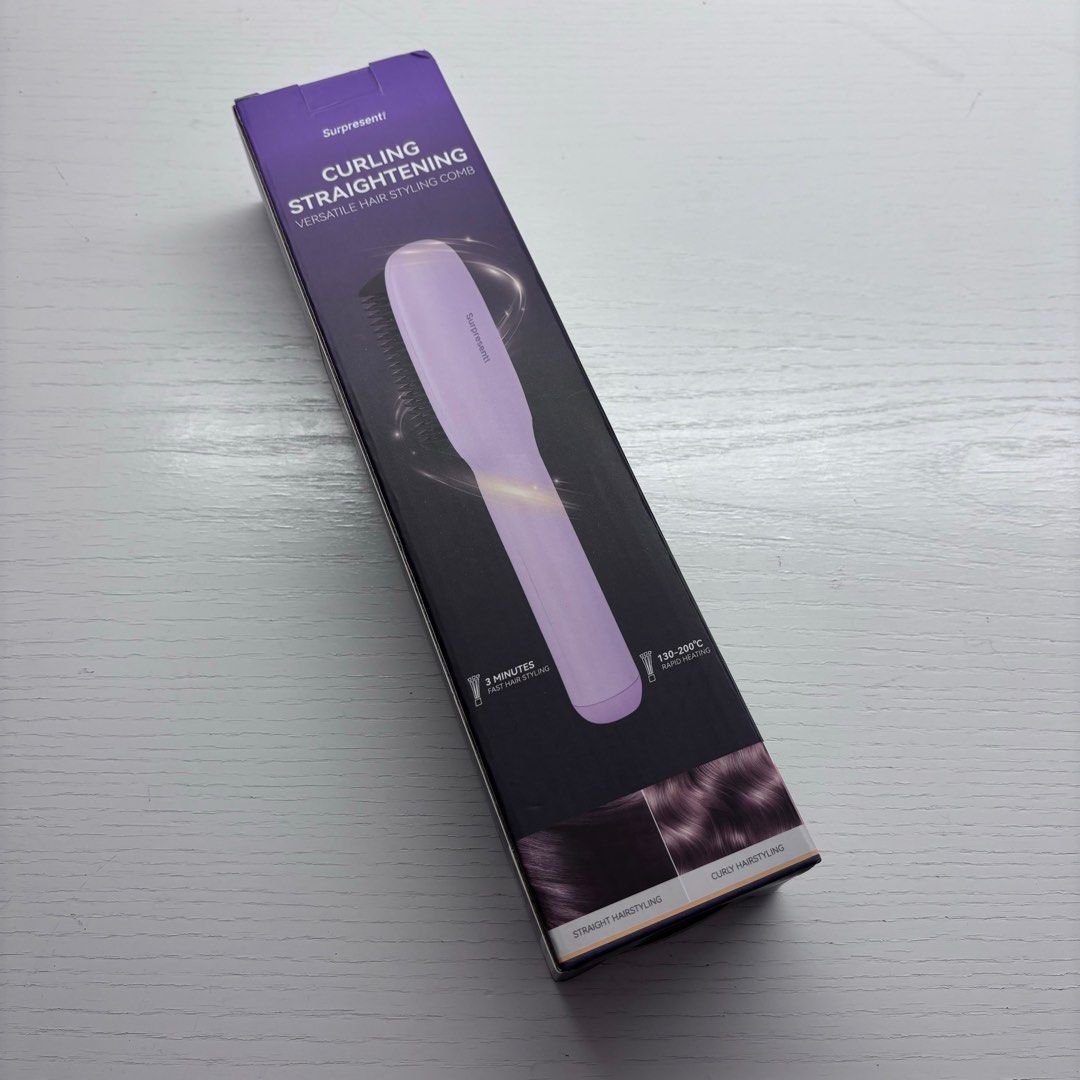 直髪器 hair straightening comb Surpresent （分類：健康及美容 - 頭髮護理）位於 Hong Kong。 由 fire_sale_555 提交（商品編號 1344370424，圖片 1）。簡介： 。
