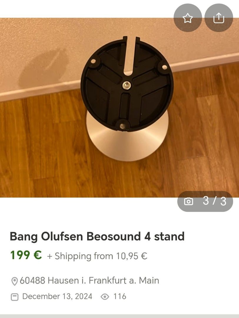 Bang&Olufsen B&o Beosound 4 floor stand, Audio, Soundbars