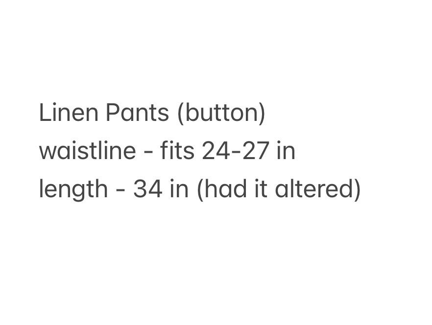 Brown/Beige Linen Pants (Category: Other Bottoms) located in Pasig City. Submitted by fromfrances (Listing ID 1344390986, Image 2). Description: See 2nd picture for measurements MOP: Gcash SF & MOD c/o and to be booked by buyer .