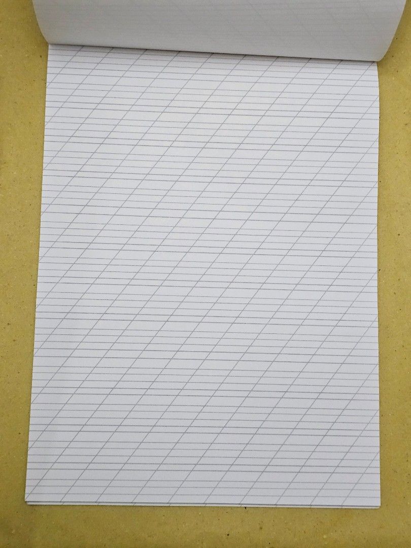 Calligraphy Practice Pad (Category: Stationery & School Supplies) located in Manila. Submitted by corickety (Listing ID 1344388249, Image 2). Description: •Unused Calligraphy Pad •Very minimal dirt on cover.