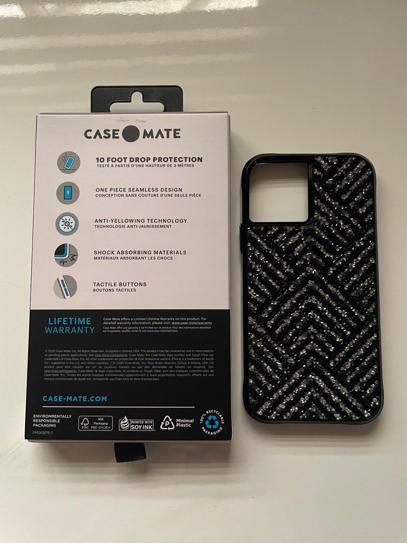 Casemate Tough Clear Glitter IPhone 12/12pro (Category: Cases & Sleeves) located in Las Pinas. Submitted by bienmdd (Listing ID 1344314236, Image 2). Description: Authentic With box iPhone 12/12 pro.