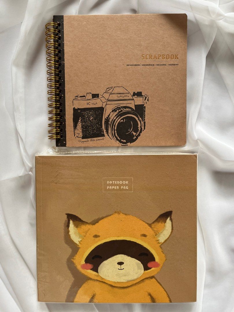 Cute Scrapbook & Notebook (Bundle) (Category: Stationery & School Supplies) located in Angeles City. Submitted by declutterfinds.ph (Listing ID 1344274832, Image 1). Description: Scrapbook Orig. Price: 165 Notebook Orig. Price: 180 (Thick) High Quality | Never been used Note: It’s been stuck in a box inside the cabinet for so long so minimal paper stains is expected due to storing condition. :).