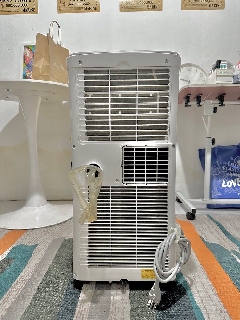 Hanabishi Portable Aircon 1.5HP (Category: Air Conditioning and Heating) located in Valenzuela. Submitted by i_flauntph (Listing ID 1344385905, Image 2). Description: Portable | 1.5 HP Easy cleaning filter Temperature sensor clamp Low noise design Manual swing function Auto-restart function Remote controlled Self-evaporative system Digital LCD display With timer 3 modes (cool,fan,dry) appropriate room size 14-16sqm Window installation kit include