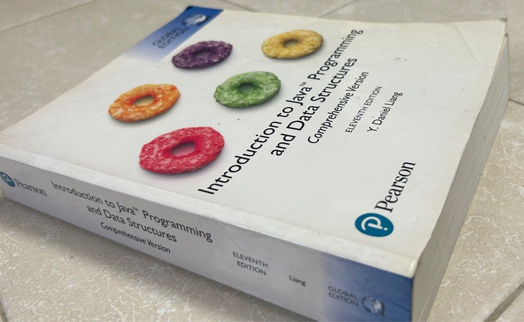 Introduction to Java Programming and Data Structures Textbook (Category: Textbooks) located in Kuala Lumpur. Submitted by krthkaa_ (Listing ID 1344301027, Image 3). Description: Price: •Price bought: RM105 from Kinokuniya •Price sold: RM50 Book condition: •No scribbles/tear pages •Very slight dent •Minimal brown spots in just few pages 📌 Price EXC postage 📌 Can arrange for lalamove/pickup Feel free to PM me for more details on the book! .