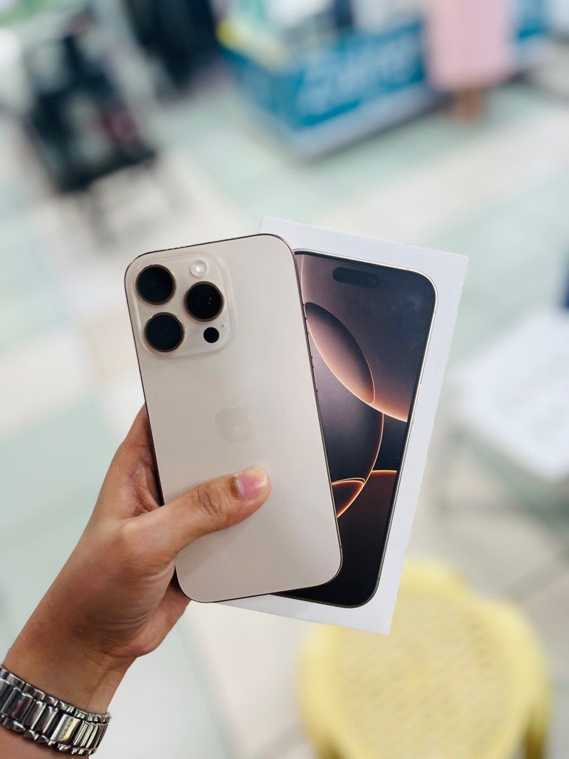 IPhone 16 Pro 128GB 100Bh Openline no issues with box (Category: iPhone 16 Series) located in San Juan City. Submitted by najihahtelecomshop2018 (Listing ID 1344403543, Image 1). Description: FOR SALE | TRADE / SWAP INSTALLMENT THRU CREDITCARD/GGIVES/SPAY (RFS: Buy and Sell) ⬇️QUICK SPECS⬇️ Iphone 16 Pro 128GB ( other GB are also available) 100BH Openline (Other Variant is still available but price may vary) No hidden Issues NO history of Repair 