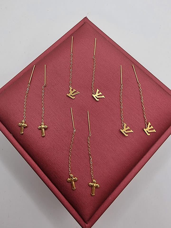 LV Tictac earrings (Category: Earrings) located in Baliuag. Submitted by celyth (Listing ID 1344428054, Image 2). Description: 18K saudi Gold.