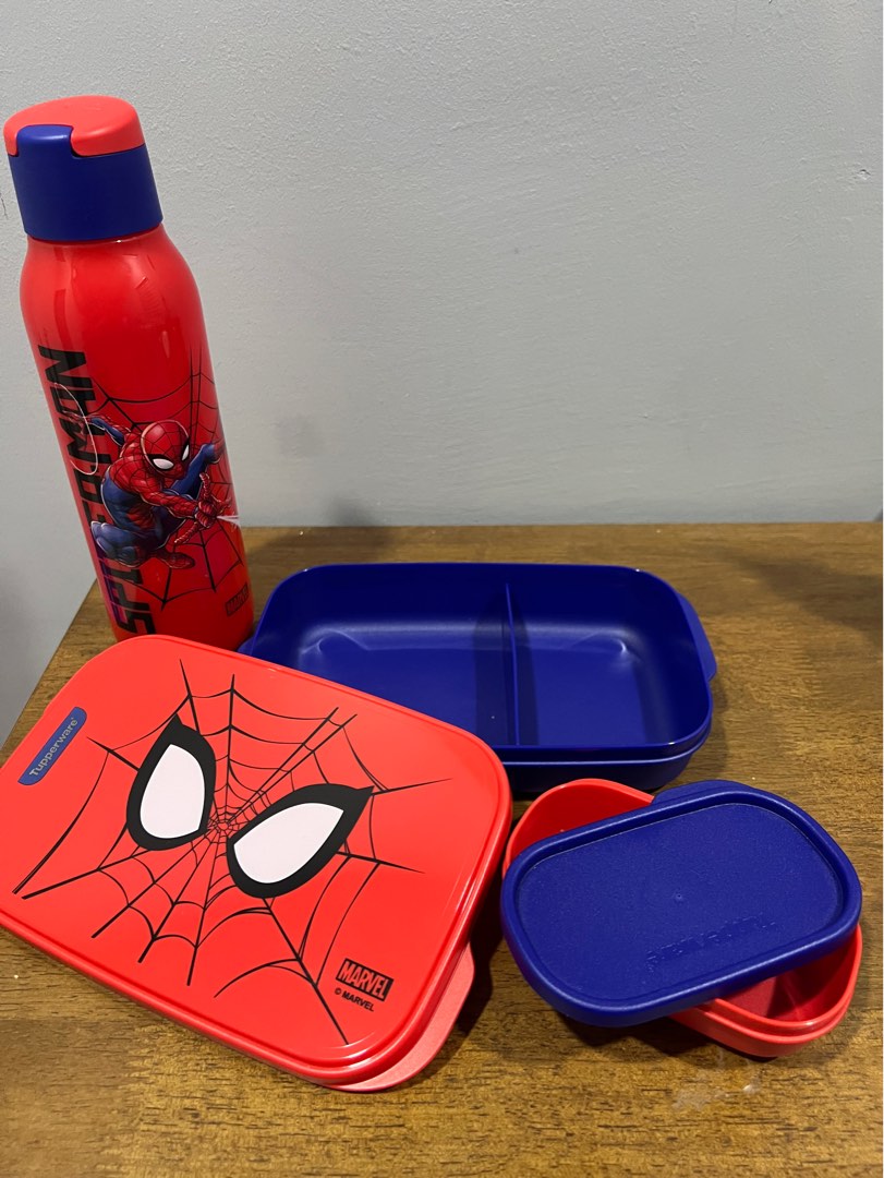 Marvel spiderman collectable - tupperware set, Furniture & Home Living ...
