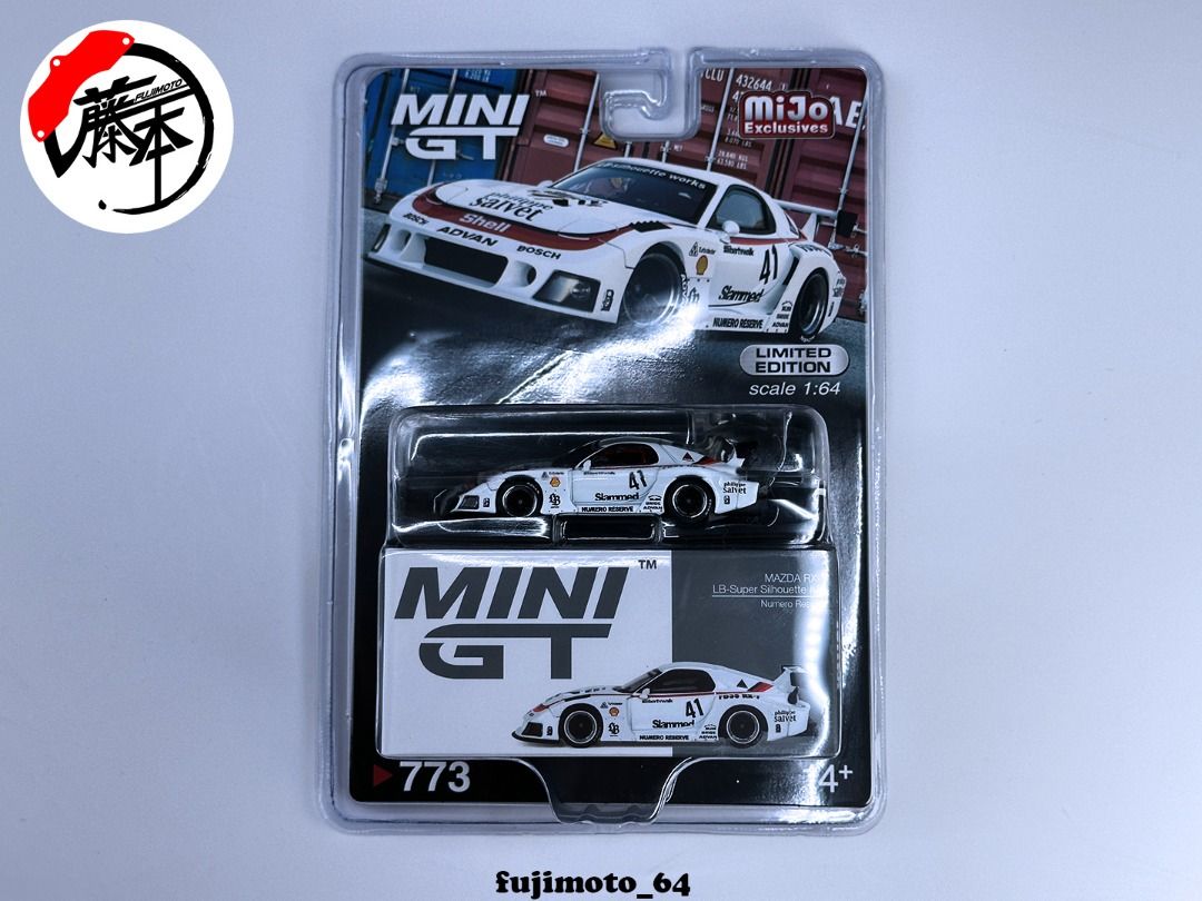 MINI GT 1/64 #773 MAZDA RX-7 LB-SUPER SILHOUETTE #41 NUMERO RESERVE ...