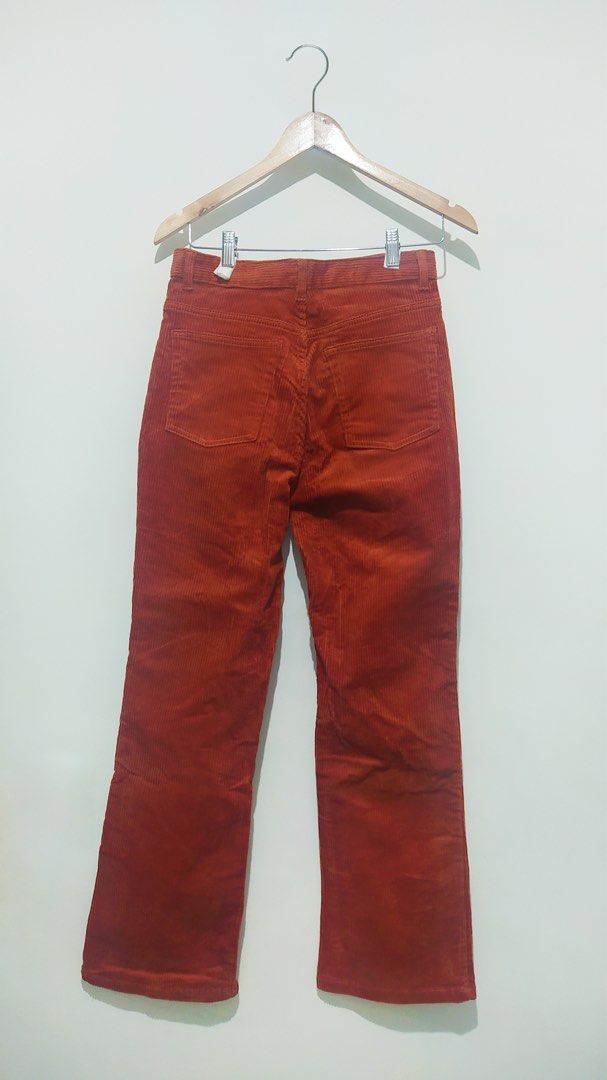 Monki Corduroy Brick Pants (Category: Other Bottoms) located in Quezon City. Submitted by maychamatcha (Listing ID 1344359553, Image 2). Description: Never used, only tried once for fitting Tag says 36, but this fits 38 better (27-28”waistline for high-waist look, 26-27” for mid-waist look) Original Monki bought from Zalora Rfs: color doesn’t suit me. can’t return..