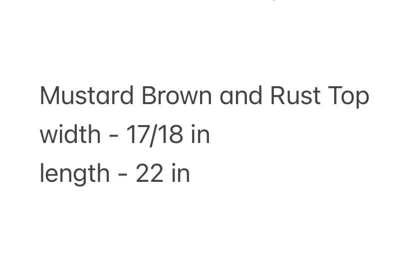 Rust Orange/Red Top (Category: Sleeveless) located in Pasig City. Submitted by fromfrances (Listing ID 1344390344, Image 3). Description: *Color is darker in person See 3rd picture for measurements MOP: Gcash SF & MOD c/o and to be booked by buyer .
