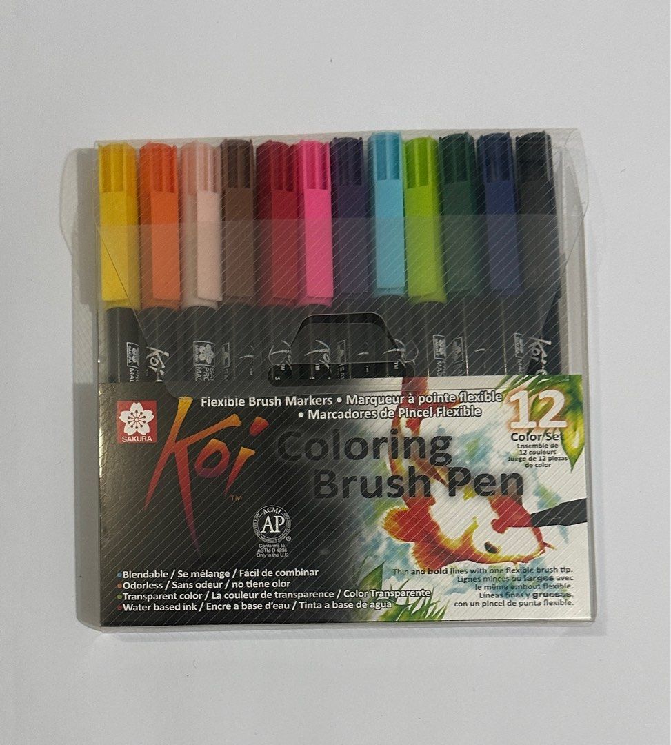 SAKURA Koi Coloring Brush Pen – Flieder, Mit Flexibler Pinselspitze – Wasserlöslich Für Manga & Kunst