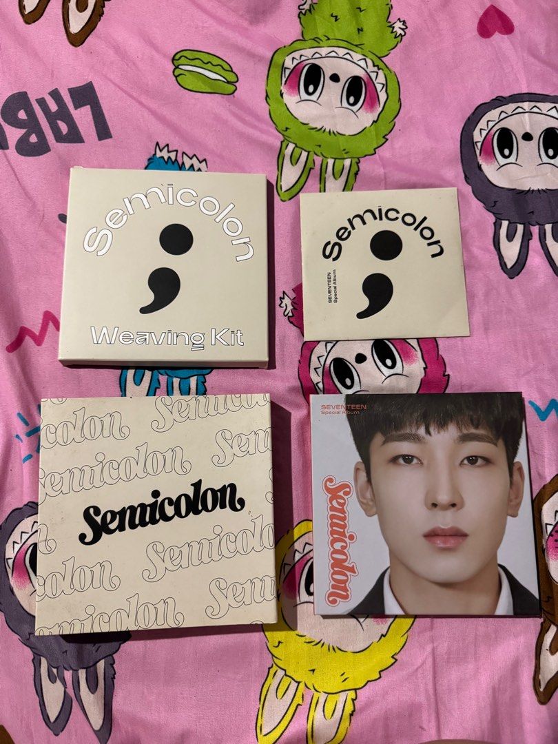 Semicolon Album [Wonwoo Version] ; (Category: CDs & DVDs) located in Las Pinas. Submitted by nmordanoso (Listing ID 1344320896, Image 2). Description: Semicolon Album [Wonwoo Version] ; 📌 Bnew condition 📌 Photobook, CD and Weaving Kit 📌 600 pesos 📌 Open for meet-up (Las Piñas, Pque and Alabang) 📌 Open for SDD (Lalamove, Grab, Angkas and Joyride) .