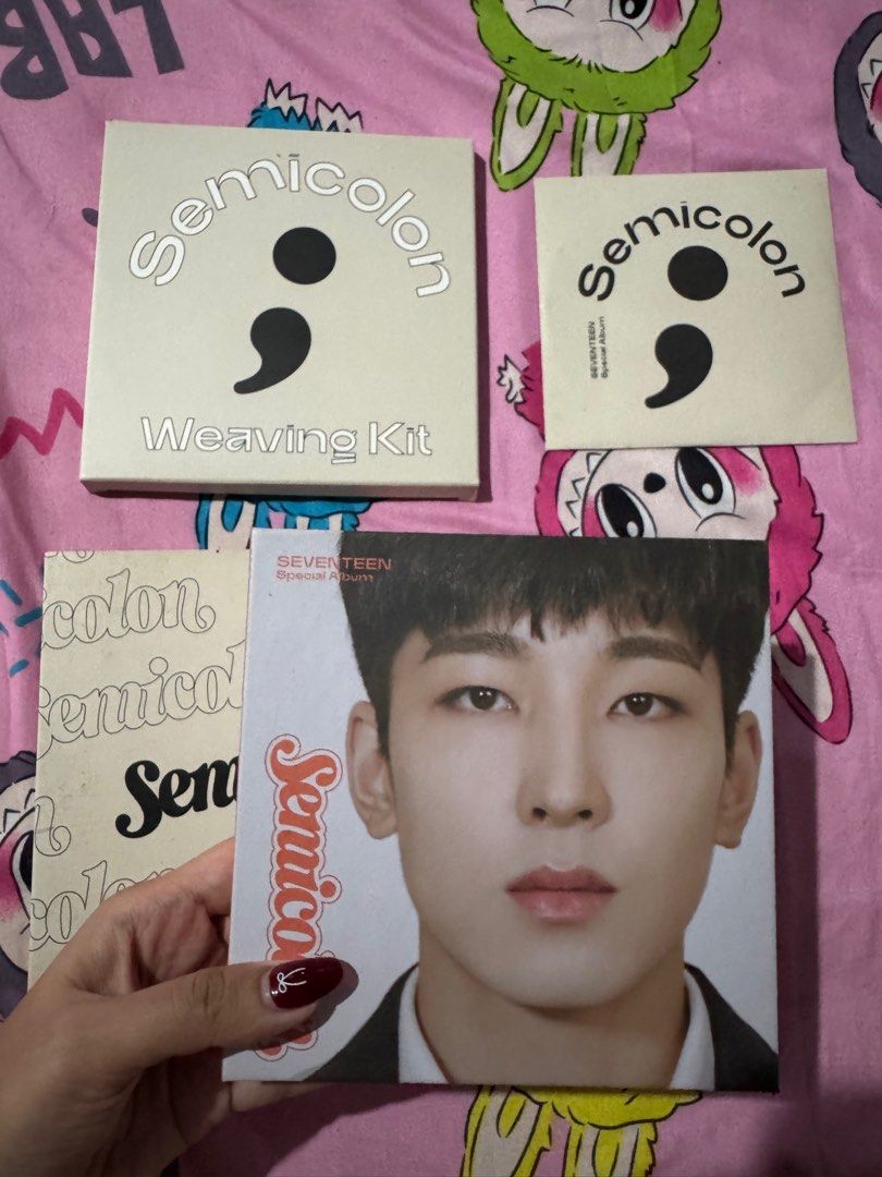 Semicolon Album [Wonwoo Version] ; (Category: CDs & DVDs) located in Las Pinas. Submitted by nmordanoso (Listing ID 1344320896, Image 1). Description: Semicolon Album [Wonwoo Version] ; 📌 Bnew condition 📌 Photobook, CD and Weaving Kit 📌 600 pesos 📌 Open for meet-up (Las Piñas, Pque and Alabang) 📌 Open for SDD (Lalamove, Grab, Angkas and Joyride) .